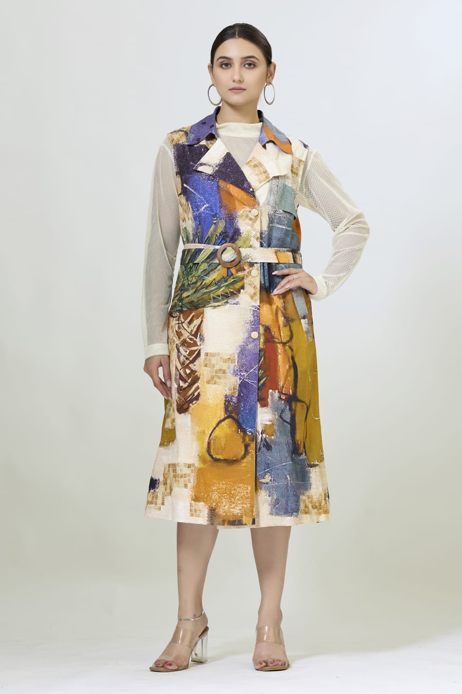 Jacket Dress with Belt