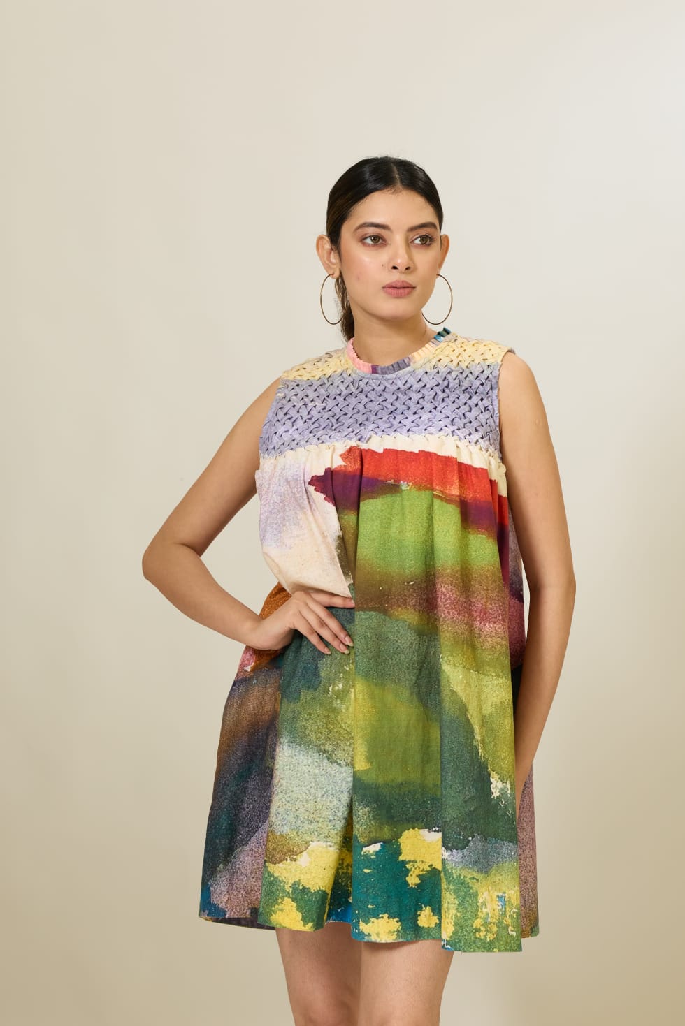 Hand Smocked Printed Dress