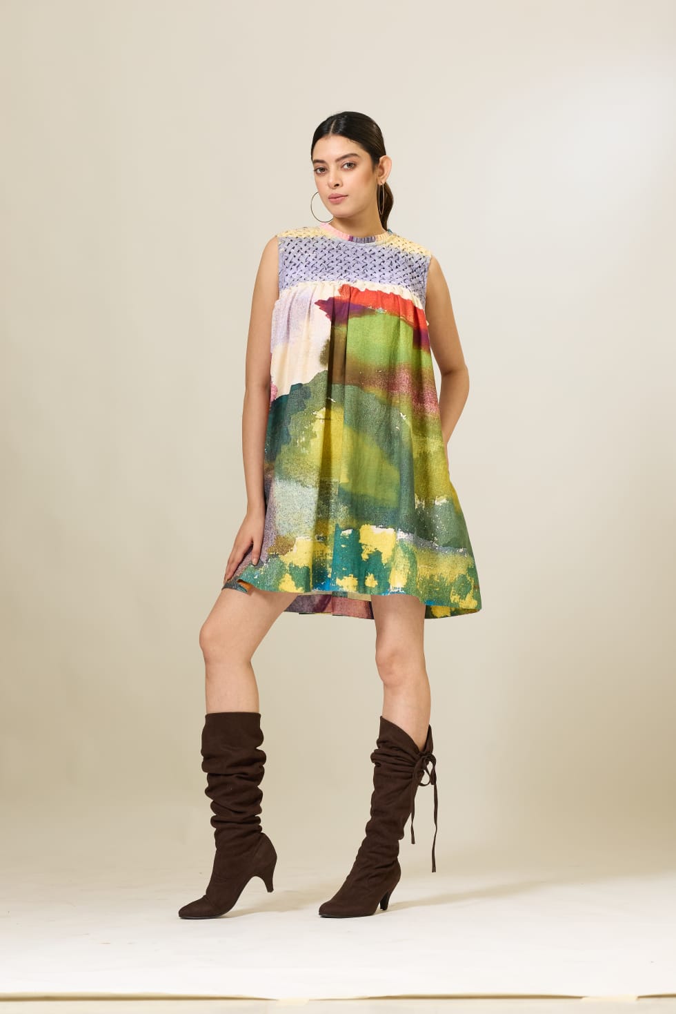 Hand Smocked Printed Dress