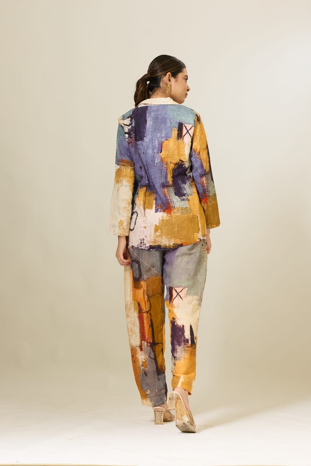 Linen Printed Pantsuit