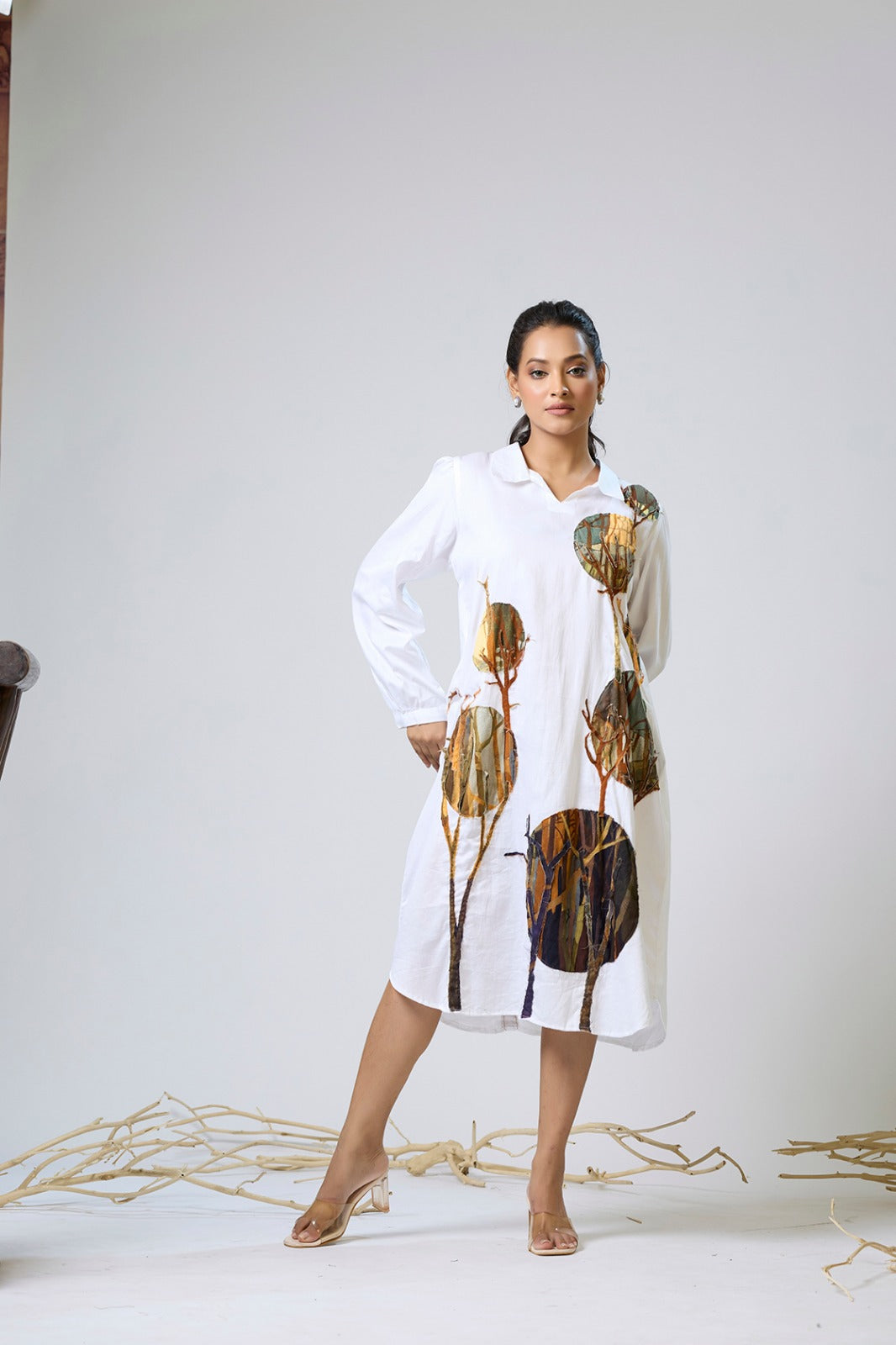 Cotton Applique Dress