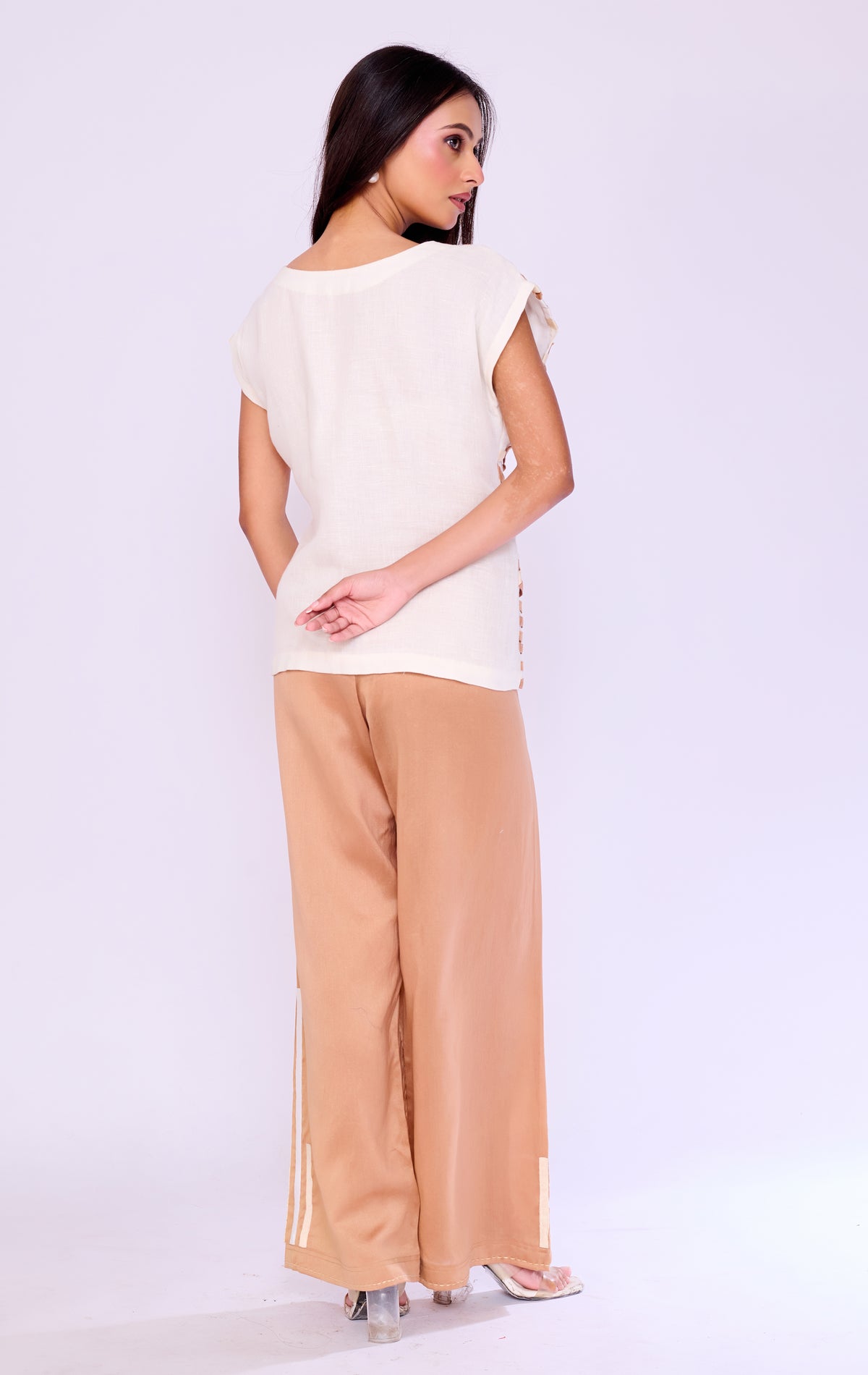 Basket-Weave Ribbon Appliqué Tunic