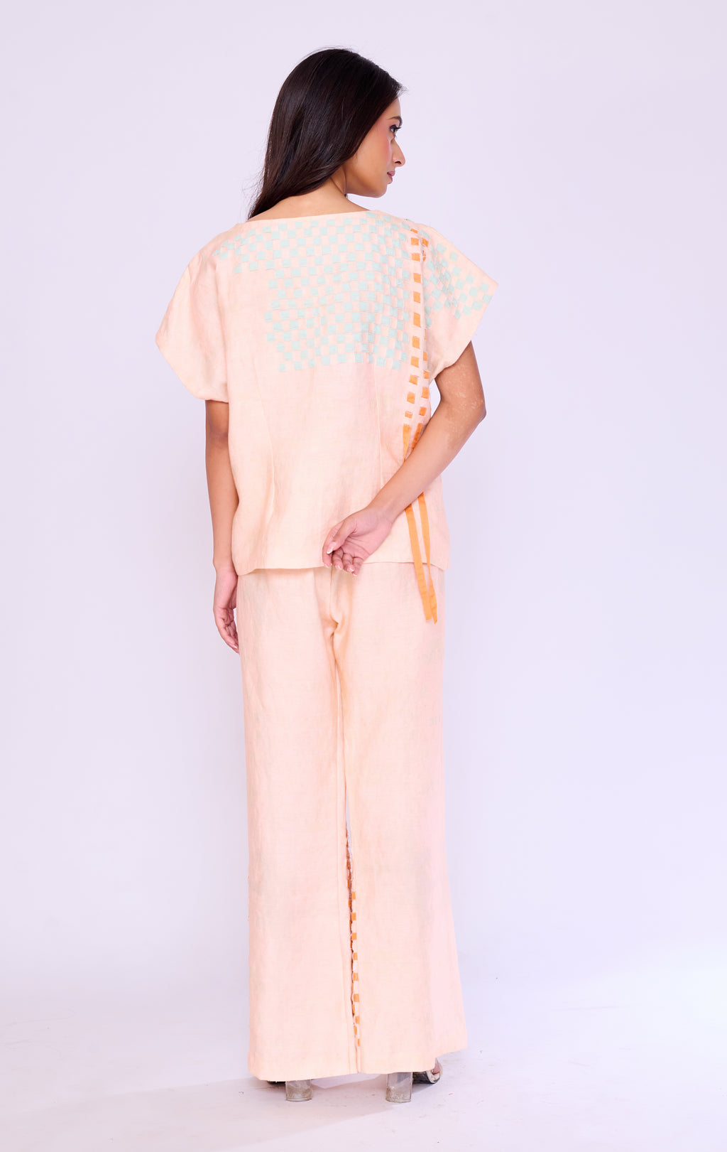 Watercolour Print Draped Tunic