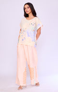 Watercolour Print Draped Tunic