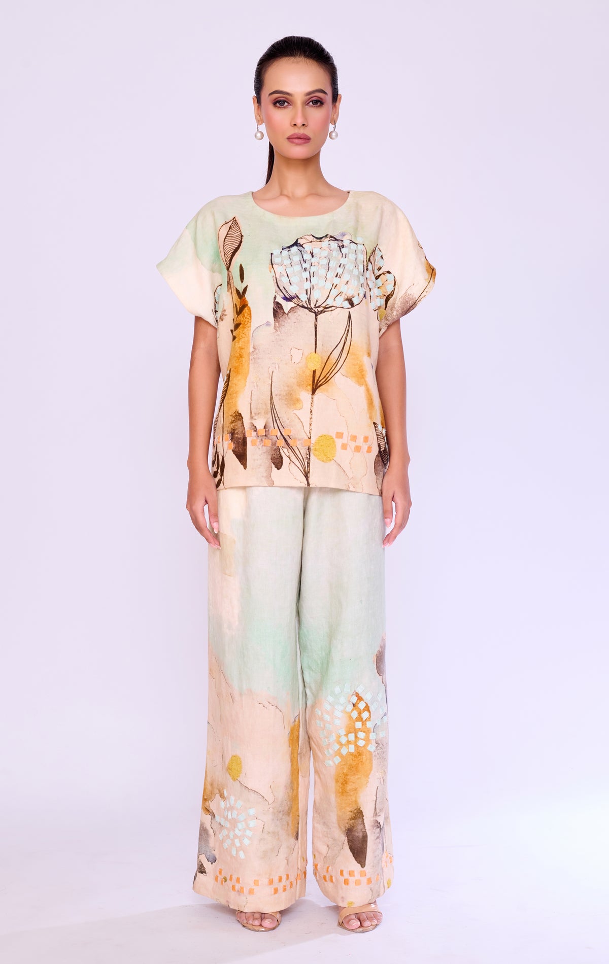 Poppy Botanical Print Tunic