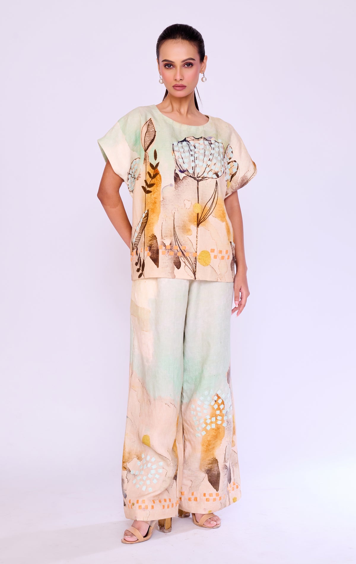 Poppy Botanical Print Tunic