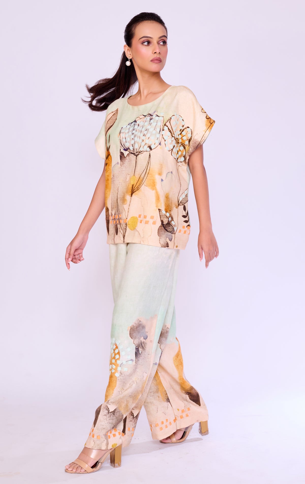Poppy Botanical Print Tunic