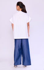 Indigo Panel Tunic & Denim Trouser Set