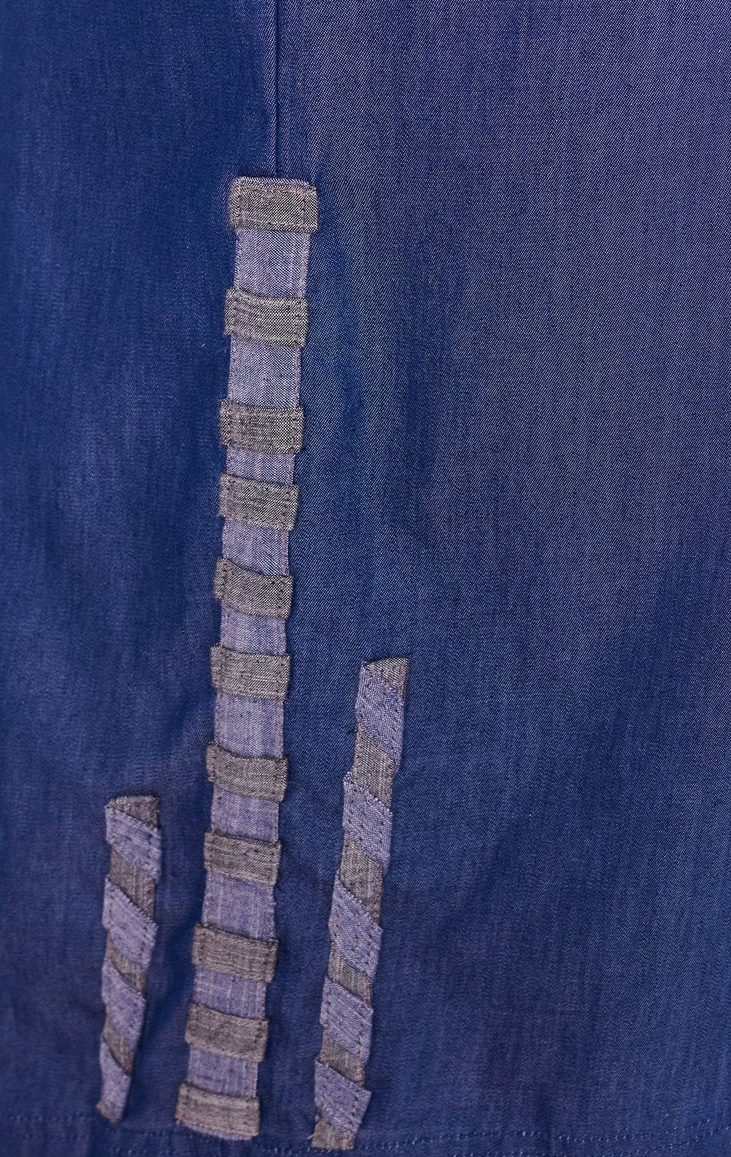 Indigo Panel Tunic & Denim Trouser Set