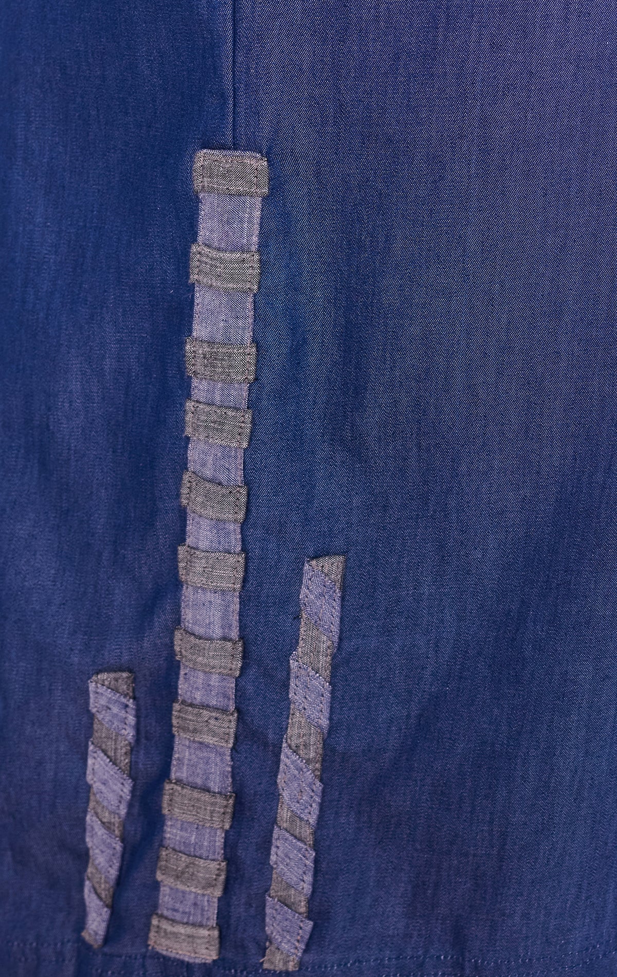 Indigo Panel Tunic & Denim Trouser Set