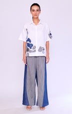 Pebble Appliqué White Shirt