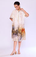 Watercolour Landscape Shirt Dress