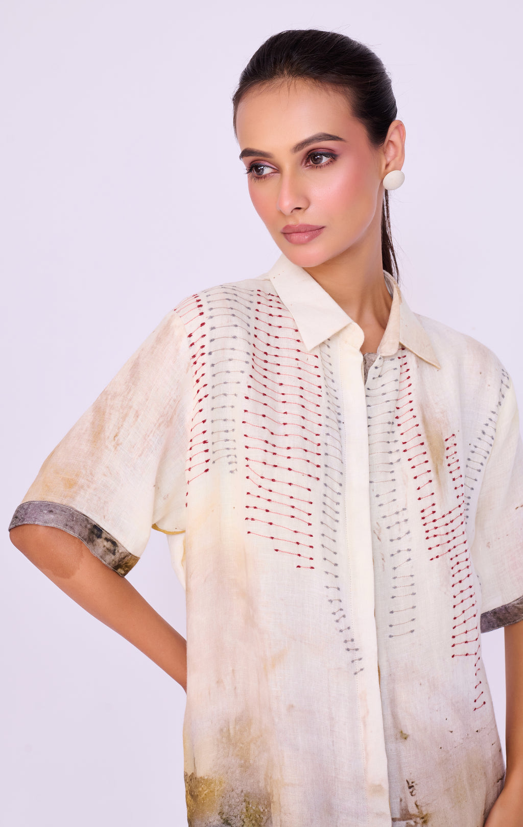 Watercolour Landscape Shirt Dress