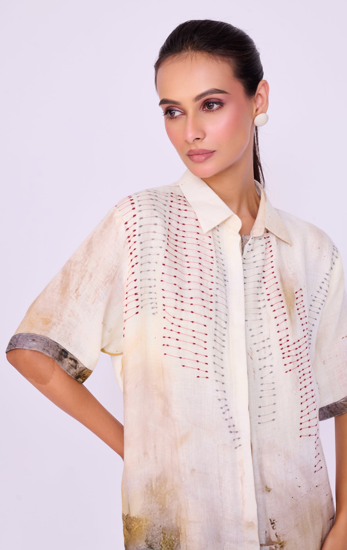 Watercolour Landscape Shirt Dress