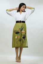 Cotton Linen Printed Dress
