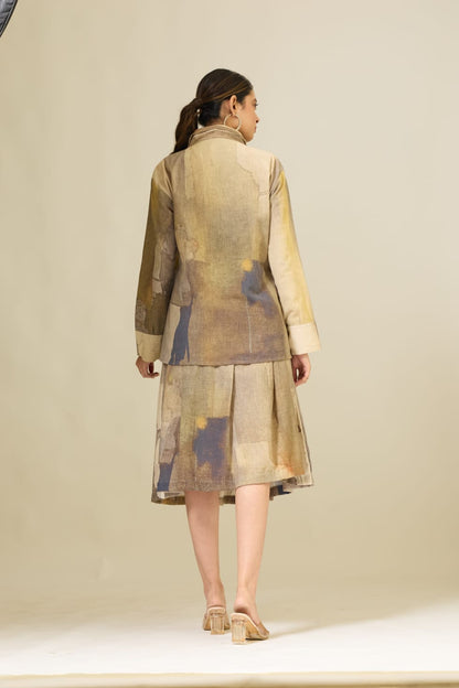 Linen Shirt with Skirt