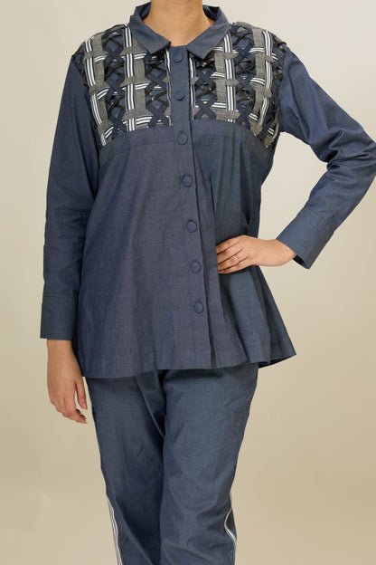 Denim Woven Coord Set