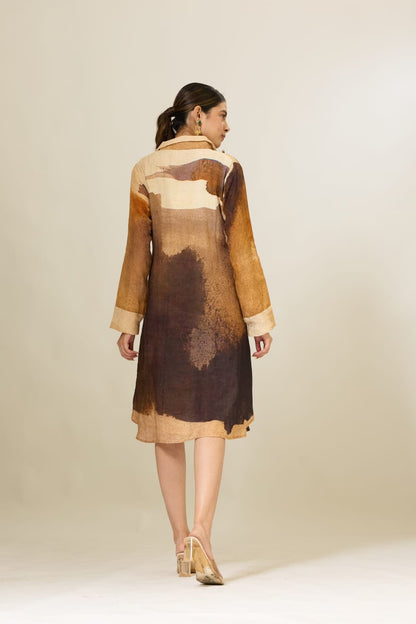 Rivet Lace Linen Dress