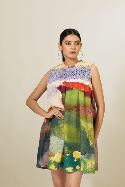 Hand Smocked Printed Dress