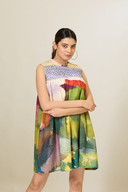 Hand Smocked Printed Dress