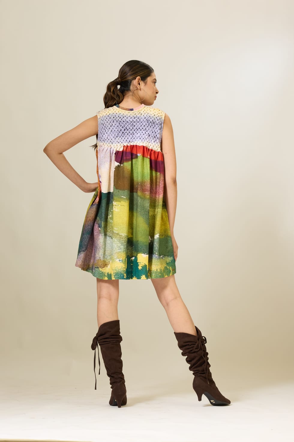 Hand Smocked Printed Dress