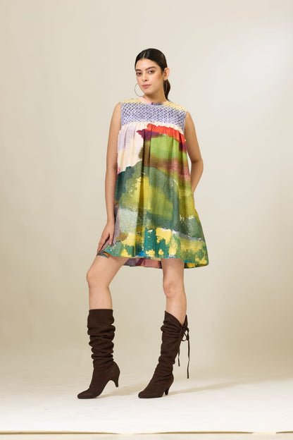 Hand Smocked Printed Dress