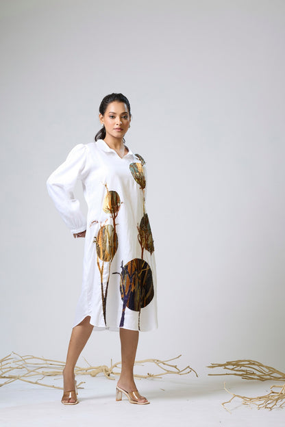 Cotton Applique Dress