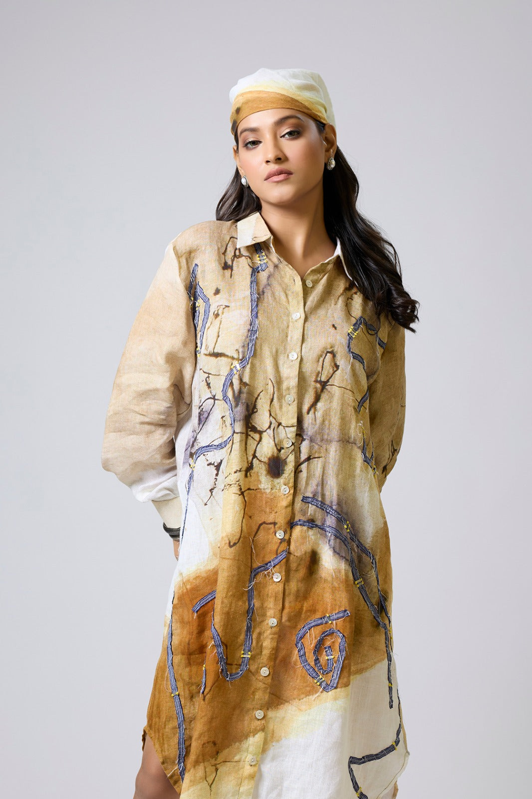 LINEN DRESS LONG OUTFIT