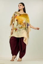 Modal Satin Watercolour Kaftan