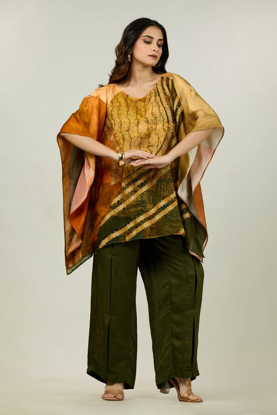 Kaftan Top with Pants Set