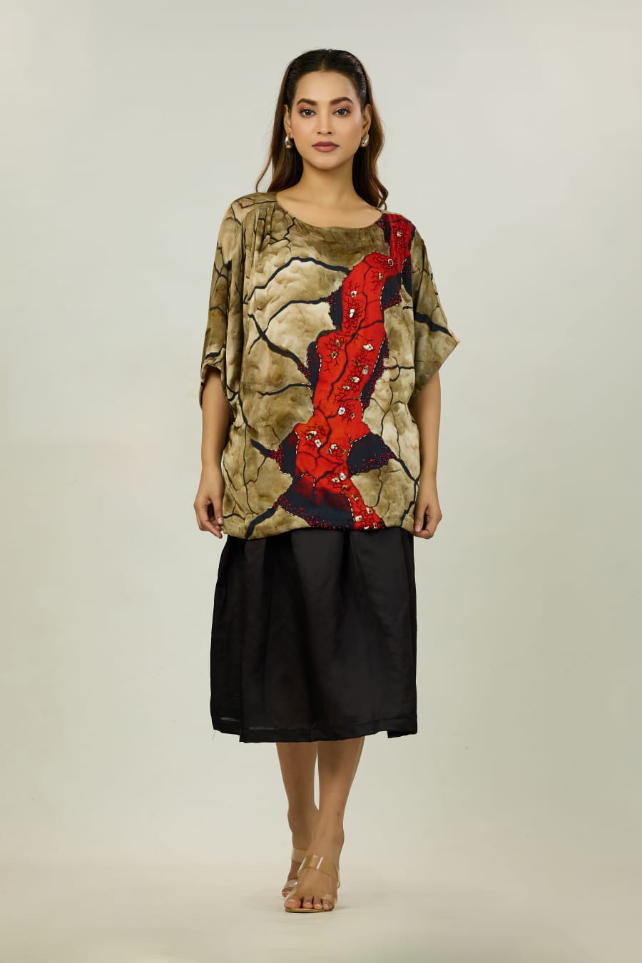 Indo-Western Tunic & Skirt Set