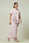 Embroidered Linen Co-ord Set